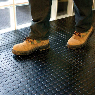 Piso PVC diseño botón - Ancho 2 metros